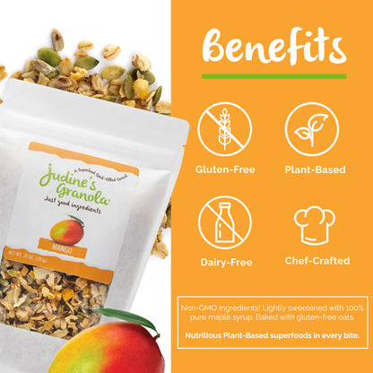 Mango Granola with Healthy Whole Grain Oats. 10 OZ