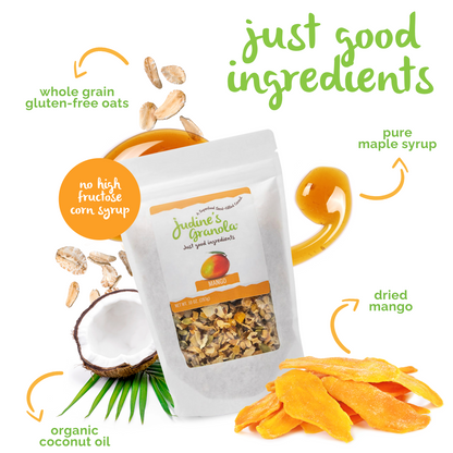 Mango Granola with Healthy Whole Grain Oats. 10 OZ