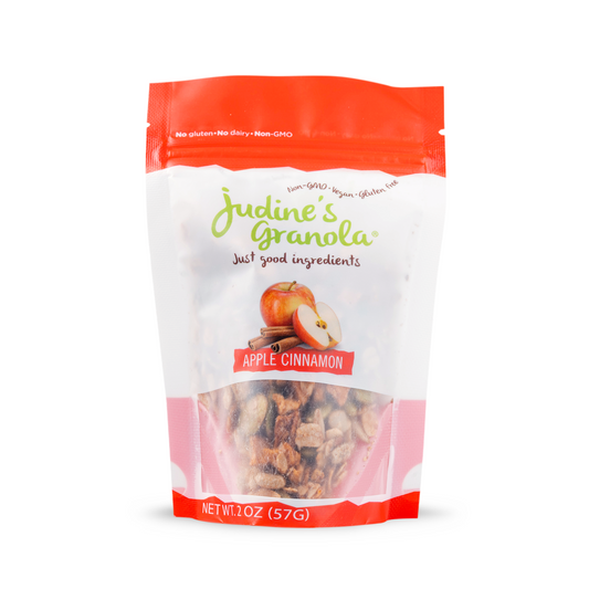 Apple Cinnamon Granola, Individual, Mini Snack Size. 2 OZ