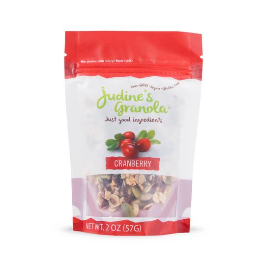 Cranberry Granola, Individual, Mini Snack Size. 2 OZ